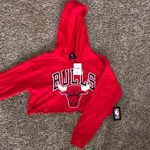Cropped Chicago Bulls Hoodie